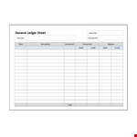 Free Ledger Paper Template example document template
