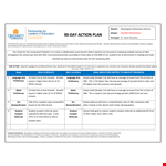 First Days Action Plan Template for School: Streamline Your Action Steps example document template