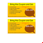 Get Discount with Our Coupon Codes - Bring More Savings Today! example document template
