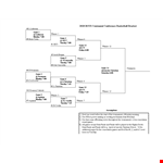 Tournament Bracket Template - Create Custom Brackets | Tuesday Seeds & Loser Management example document template