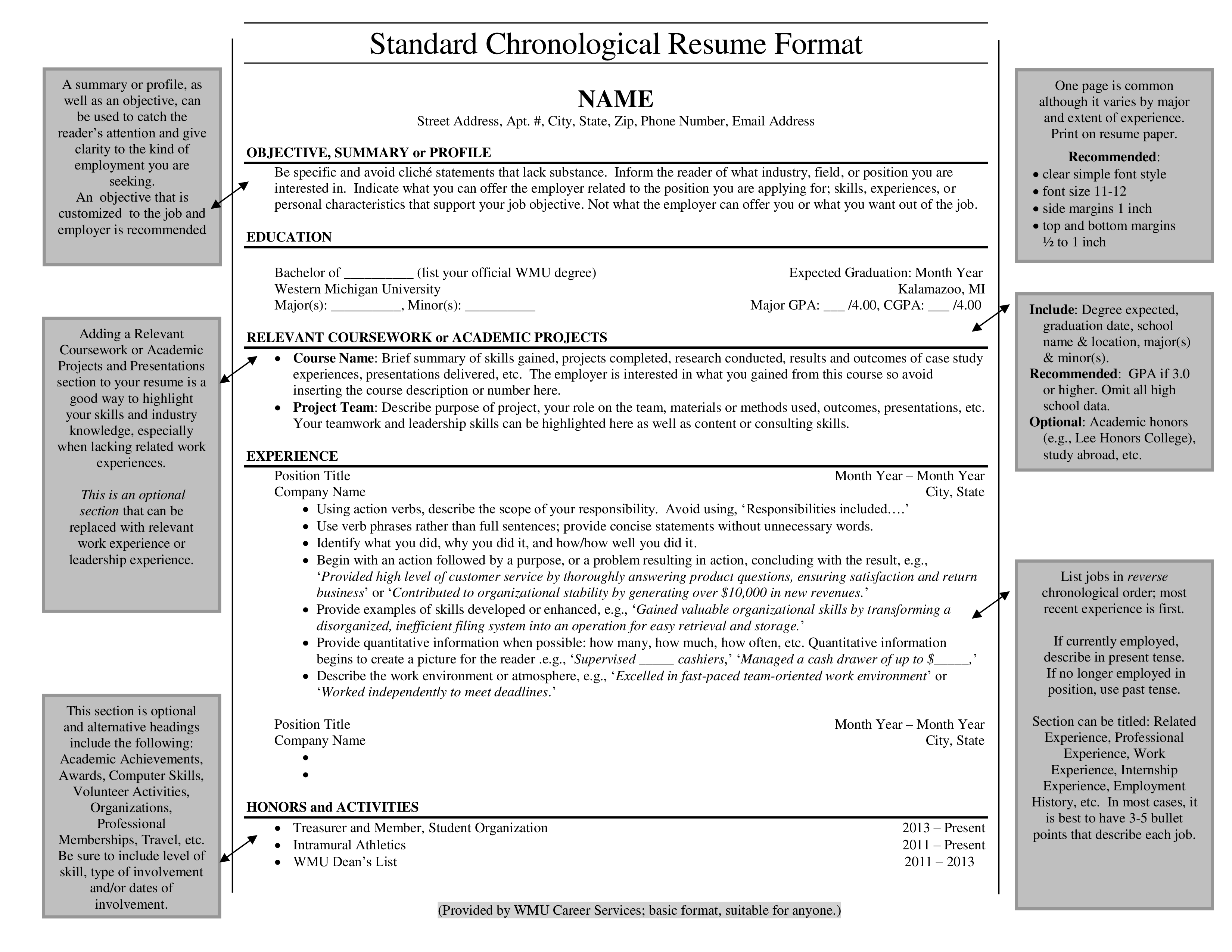 Experience A Strong Position With Skills Standard Chronological Resume experience-a-strong-position-with-skills-standard-chronological-resume
