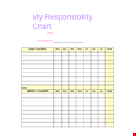 My Chore Chart Template example document template