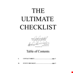Event To Do Checklist Template example document template
