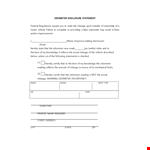 Complete Odometer Disclosure Statement - State Requirements & Mileage Reporting example document template