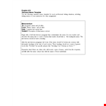 Standard Business Memo Template example document template