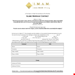 Marriage Contract Template - Legal Conditions for Husband | Create a Contract example document template