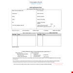 Cateringrequest example document template