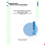 Detailed Project Report Format - Step-by-Step Guide to Writing a Comprehensive Project Report example document template