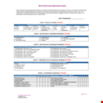 Exit Interview Template for Explaining Optional Sections and Dissatisfaction example document template