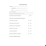 Get a Professional Reference Page Template | Character, Applicant, Person example document template