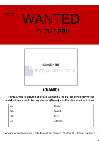 Create FBI Wanted Poster Templates for Various Purposes | Editable Designs