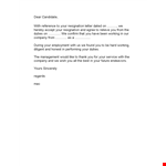 Download Professional Resignation and Relieving Letter Templates example document template
