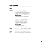 Modern Professional Resume Example example document template