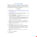 Researchpapers example document template
