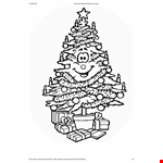 Printable Christmas Tree Coloring Page example document template 