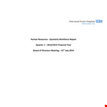 Free Quarterly Report for Trustworthy Staff example document template