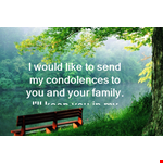 Sympathy Message Template - Condolence Messages to Express Your Deepest Sympathies example document template 