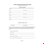 Get the Power of Attorney You Need for Your Child or Address wit example document template