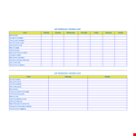 Chore Chart Template - Organize Dinner Chores & More example document template