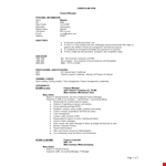 Senior Finance Manager Resume example document template