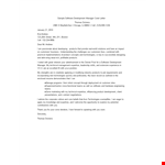 Development Manager Resume Cover Letter example document template