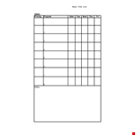 Weekly Work Plan Template Excel example document template