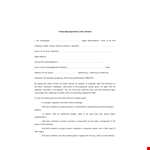 Partnership Agreement Letter Of Intent example document template
