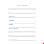 Effective Business Executive Summary Template | Outlining Customer Needs example document template