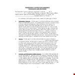 Create a Strong Independent Contractor Agreement: Tips & Information example document template