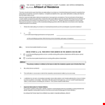 Proof Of Residency Letter for School Students - Address Verification for Parents & Guardians example document template