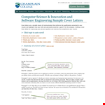 Experience Letter Template for Software Engineer - Covering Essential Skills | Champlain example document template 