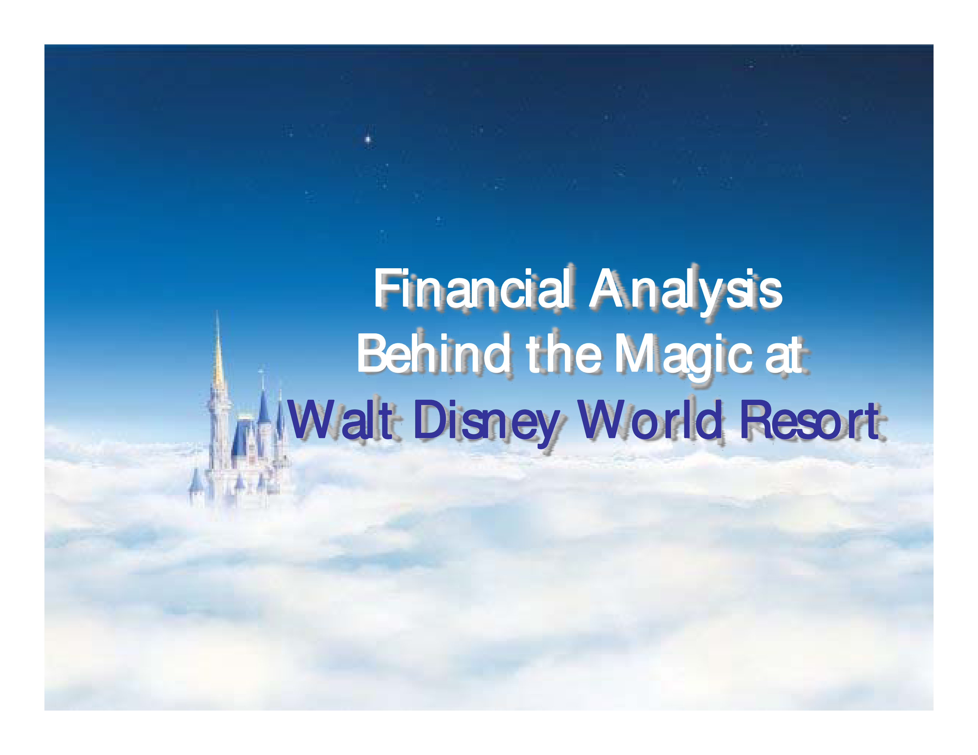 Financial Analysis Presentation Template for Disney Resort Financial Analysis Presentation Template for Disney Resort