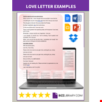 Love Letter That Make Her Cry example document template 