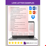 Love Letter That Make Her Cry example document template