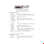 Program Review Agenda Template example document template