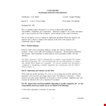 Cook Helper Job Description example document template