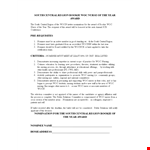 Nominate a Nursing Hero for the Nurse of the Year Award with our Template example document template