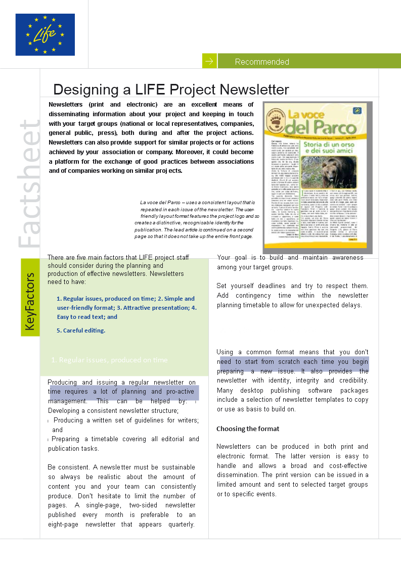 Project Newletter Template Project Newletter Template