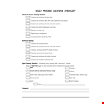 School Daily Cleaning Schedule Template - Simplify Your Cleaning Checklist and Process example document template