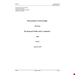 Memorandum Of Understanding Template - Create Effective Agreements | Member, System example document template