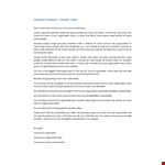 Support our Cause: Donation Request Letter for People and Organizations example document template