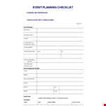 Event Planning Template | Simplify Your Process | Contact, Required, Additional Checked example document template