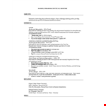 Pharmacist Job Resume Examples example document template