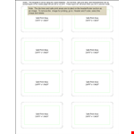 Table Tent Template - Customizable Design for Your Next Event example document template