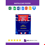 Poster template in celebrating Bastille Day example document template 