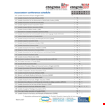 Conference Association example document template