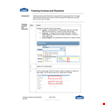 Invoice Payment Tracking Template example document template