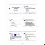 Project Planning And Scheduling example document template 