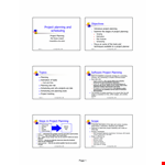 Project Planning And Scheduling example document template