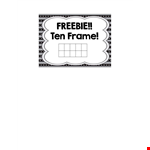 Ten Frame Template for Easy Math Practice | Free Download example document template
